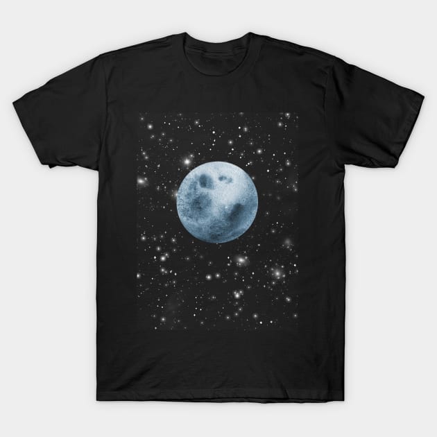 Moon and Stars OHC T-Shirt by Odd Hourz Creative